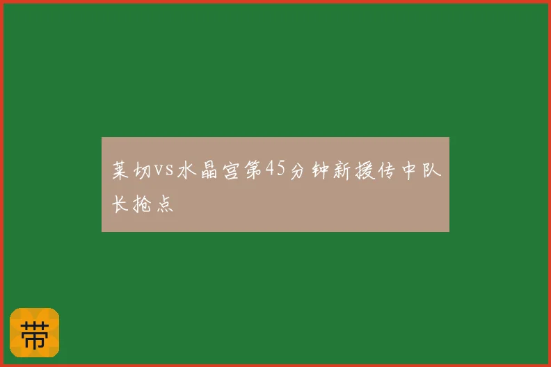 莱切vs水晶宫第45分钟新援传中队长抢点